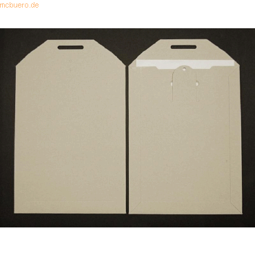 Blanke Vollpapptaschen 240x315mm 400g/qm ohne VE=125 Stck