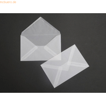 Blanke Briefumschlge Offset transparent 116x180mm 90g/qm NK VE=100 St