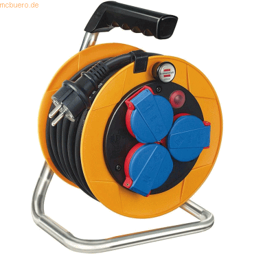 Brennenstuhl Kabeltrommel Brobusta Kompakt IP44 3-fach 10m H07RN-F 3G1