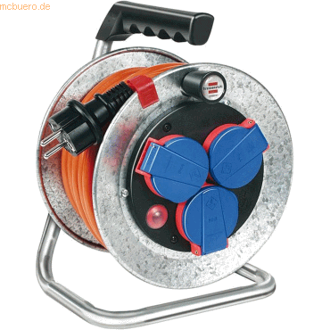 Brennenstuhl Kabeltrommel Garant S Kompakt IP44 3-fach 10m AT-N07V3V3-