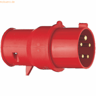 5 x Brennenstuhl CEE-Stecker 400V/16A rot