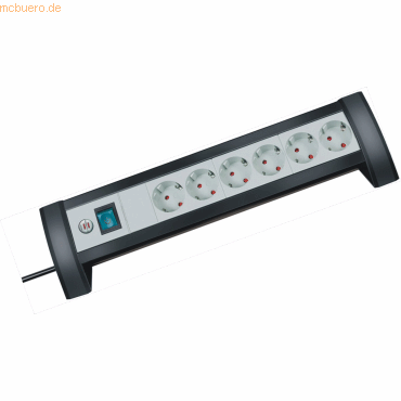 Brennenstuhl Steckdosenleiste Premium-Office-Line 6-fach 3m schwarz/l.