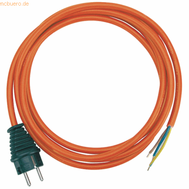 2 x Brennenstuhl Anschlussleitung 3m AT-N07V3V3-F 3G1,5 Gummistecker o