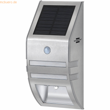 Brennenstuhl Solar LED-Wandleuchte SOL WL-2007 edelstahl mit Bewegungs