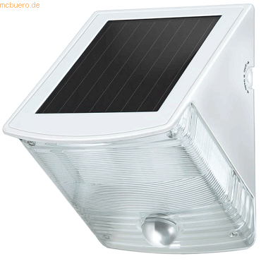 Brennenstuhl Solar-LED-Wandleuchte Sol 04 plus IP44 weiß mit Bewegungs