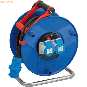 Brennenstuhl Kabeltrommel Garant CEE 2 IP44 2-fach 25m H07RN-F 3G2,5 K
