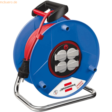 Brennenstuhl Kabeltrommel Garant Bretec 4-fach 25m H05VV-F 3G1,5 Kabel