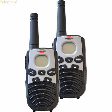 Brennenstuhl Funkgerte-Set PMR Walkie Talkie TRX 3500 8 Kanle schwar