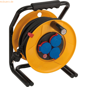 Brennenstuhl Kabeltrommel Brobusta IP44 3-fach 25m H07RN-F 3G1,5