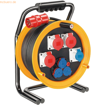 Brennenstuhl Kabeltrommel Brobusta CEE 4 IP44 7-fach 40m H07RN-F 5G2,5