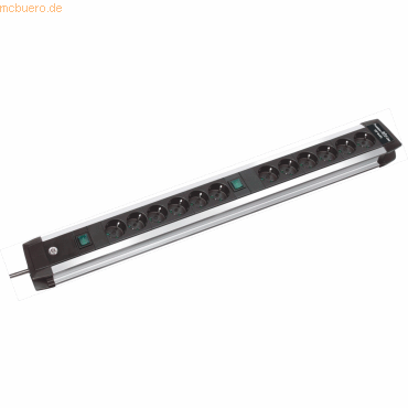 Brennenstuhl Steckdosenleiste Premium-Alu-Line Technik 2x6-fach 3m sch