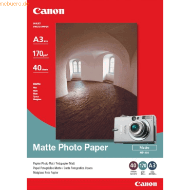 Canon Fotopapier Inkjet MP-101 A3 170g/qm VE=40 Blatt