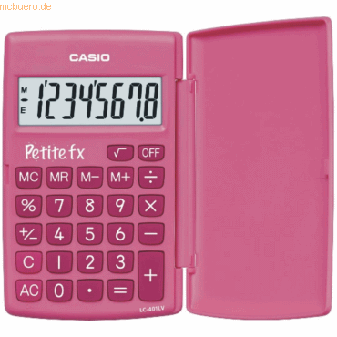 Casio Taschenrechner LC-401 LV 8-stellig Batteriebetrieb pink