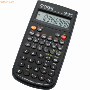 Citizen Schulrechner SR-135N wissenschaftlich schwarz