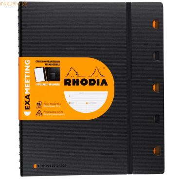 Rhodia Meetingbook Office Exa Rhodiactive A5+ 80 Blatt 90g mit Vordruc