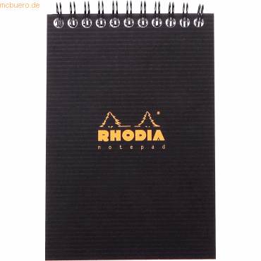 5 x Rhodia Notizblock Rhodia Office Note Pad A6 80g Spiralbindung 80 B