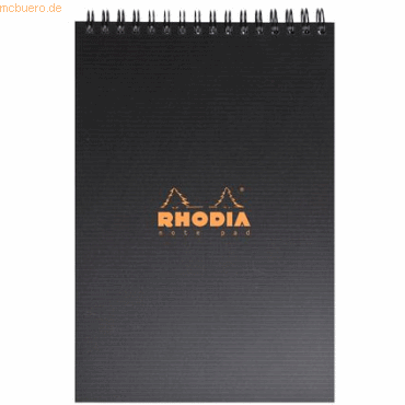 5 x Rhodia Notizblock Rhodia Office Note Pad A5 80g Spiralbindung 80 B