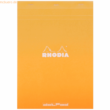 5 x Rhodia Notizblock DotPad Nr. 18 A4 21x29,7cm 80 Blatt 80g Dot Grid