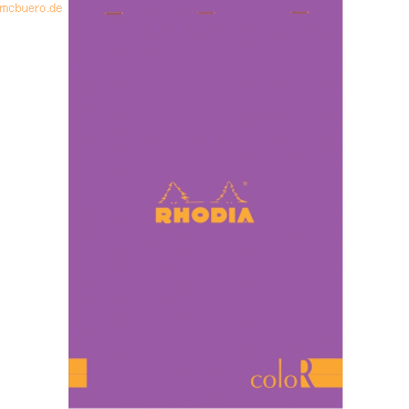 5 x Rhodia Notizblock color A4 liniert 70 Blatt lila