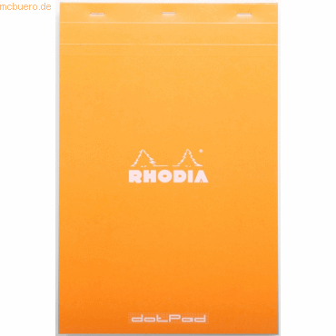 5 x Rhodia Notizblock DotPad Nr. 19 A4+ 21x31,8cm 80 Blatt 80g Dot Gri