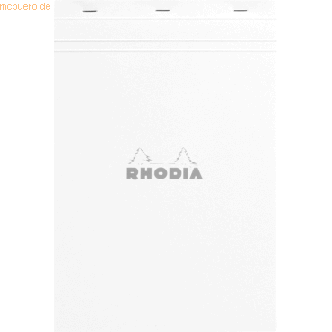 5 x Rhodia Notizblock White Nr. 19 A4+ liniert 80 Blatt wei