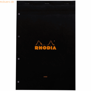 5 x Rhodia Notizblock Rhodia Nr. 20 A4+ liniert mit Rand 80 Blatt gelo