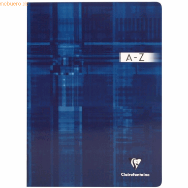 Clairefontaine Registerbuch A4 48 Blatt kariert A-Z farbig sortiert
