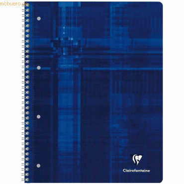 Clairefontaine Kollegblock A4 liniert mit Rand 80 Blatt farbig sortier