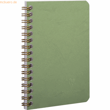 5 x Clairefontaine Spiralbuch 9,5x14cm Agebag liniert 50 Blatt grn