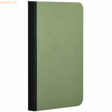5 x Clairefontaine Notizbuch 9x14cm AgeBag Leinenoptik kariert 96 Blat