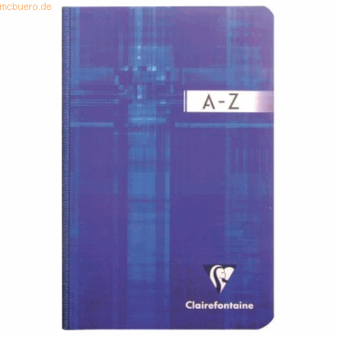 5 x Clairefontaine Registerbuch 11x17cm 96 Blatt kariert weicher Decke
