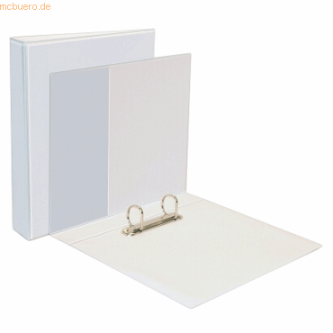 10 x Dataplus Ringbuch A4 2 Ringe 35 mm PVC wei
