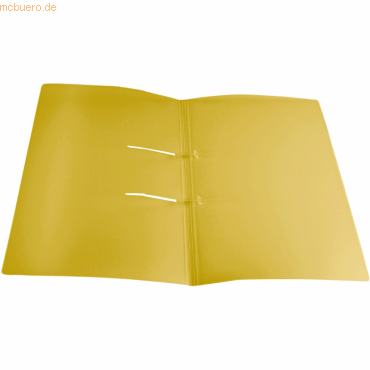 25 x Dataplus Schnellhefter Uno A4 PP gelb-transparent
