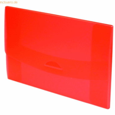 20 x Dataplus Sammelmappe 10 A4 PP rot-transparent