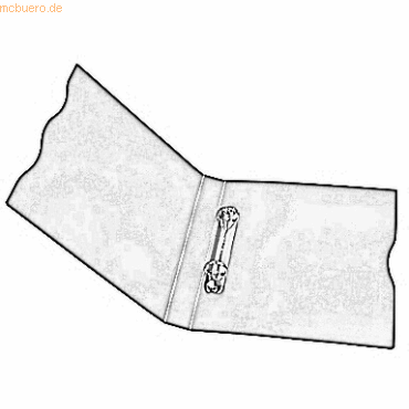 5 x Dataplus Ringbuch Trend A4 2 Ringe 15mm PP grn-transparent