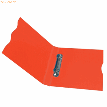 5 x Dataplus Ringbuch Trend A4 2 Ringe 15mm PP orange-transparent
