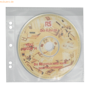 100 x Dataplus CD-Tasche PP fr 1 CD-ROM glasklar