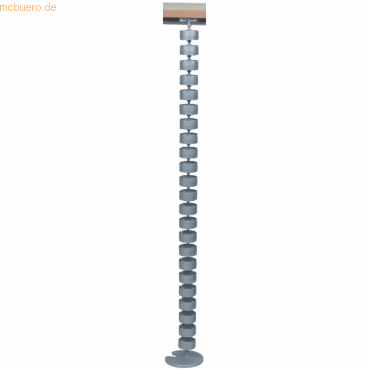 Dataflex Kabelwurm 212 1270mm silber