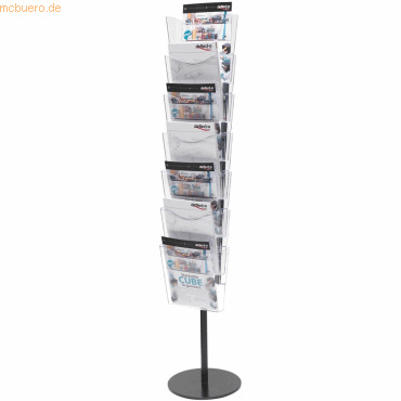 Deflecto Prospektstnder 7 Fcher A4 hoch unmontiert