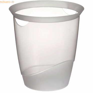 Durable Papierkorb Trend 16 Liter transparent