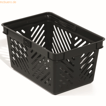 6 x Durable Einkaufskorb Shopping Basket 27 schwarz