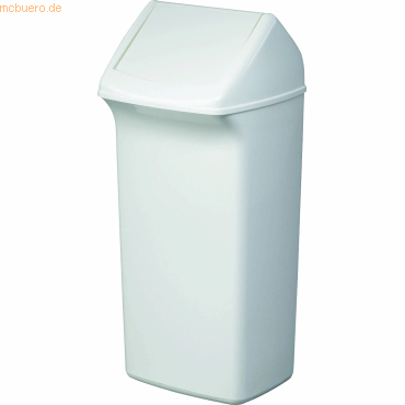2 x Durable Abfallbehälter Durabin Flip 40l weiß