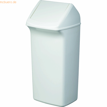 2 x Durable Abfallbehlter Durabin Flip 40l wei