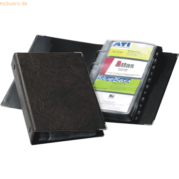 Durable Visitenkartenringbuch Visifix fr 200 Karten 90x57mm 145x45x25