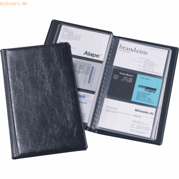 Durable Visitenkartenalbum Visifix 72 fr 72 Karten 115x195x8,5mm schw