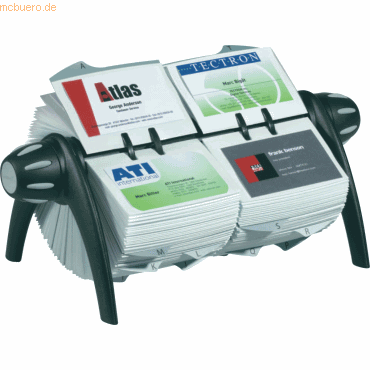 Durable Visitenkarten-Rollkartei Visifix flip duo 400 Karten 215x120x1