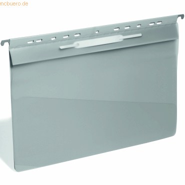 25 x Durable Einhnge-Sichthefter A4 Hartfolie grau