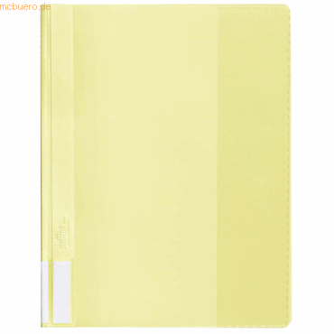 25 x Durable Sichthefter Duralux A4+ Hartfolie gelb