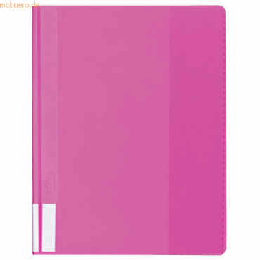 25 x Durable Sichthefter Duralux A4+ Hartfolie dunkelrosa