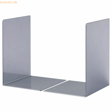 Durable Buchsttzen L HxBxT: 220x160x160mm metallic silber VE=2 Stck